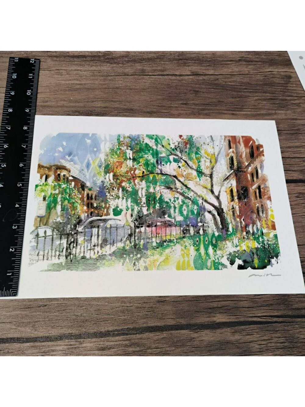 Misha Lenn "Commonwealth In Bloom" Seriolithograph Print with COA Signed 2002 - Picture 8 of 9